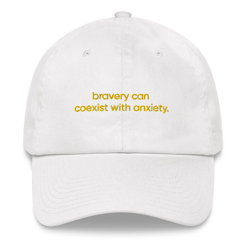 Bravery Can Coexist With Anxiety Stitched Hat