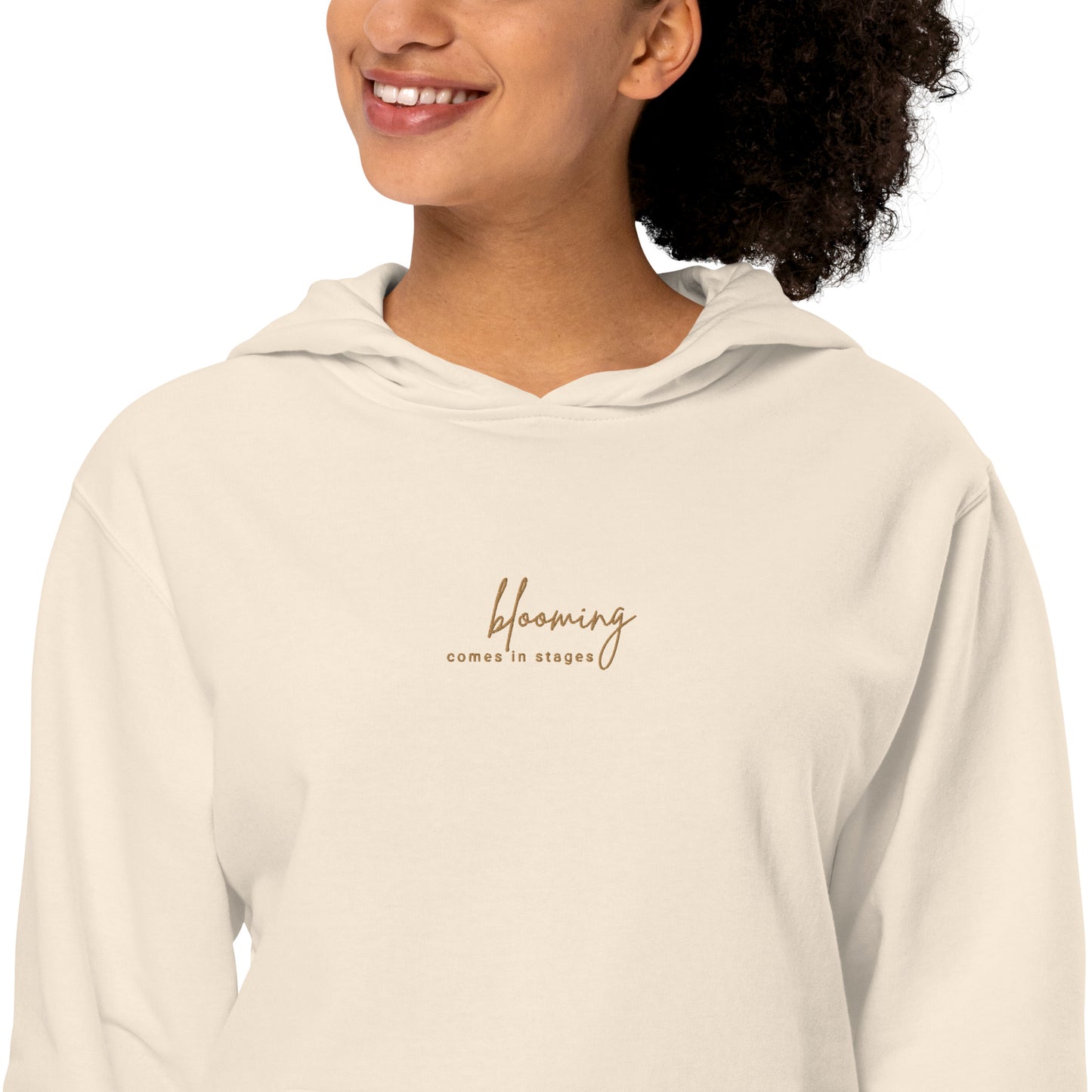 Blooming Comes In Stages Stitched Hoodie